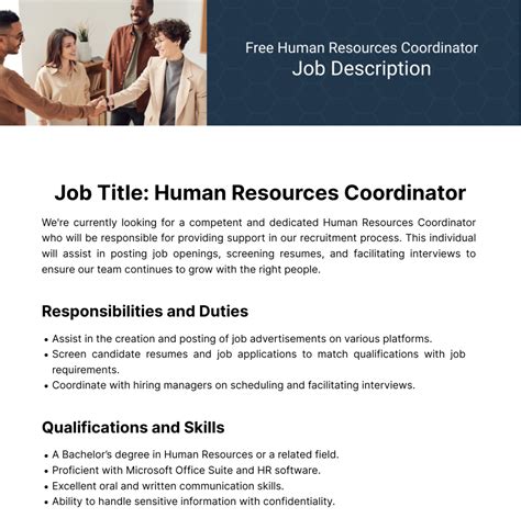 Human Resources Coordinator, Admin RMF .